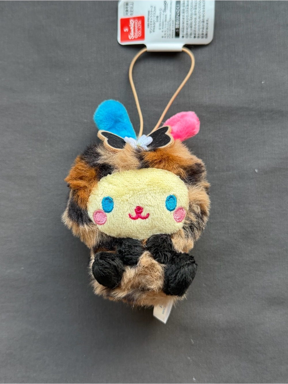 Sanrio Mini leopard print fur U*SA*HA*NA Plush/Keychain